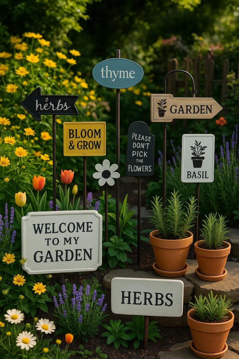 10 Garden Sign Ideas to Enhance Your Outdoor Space with Style and Function