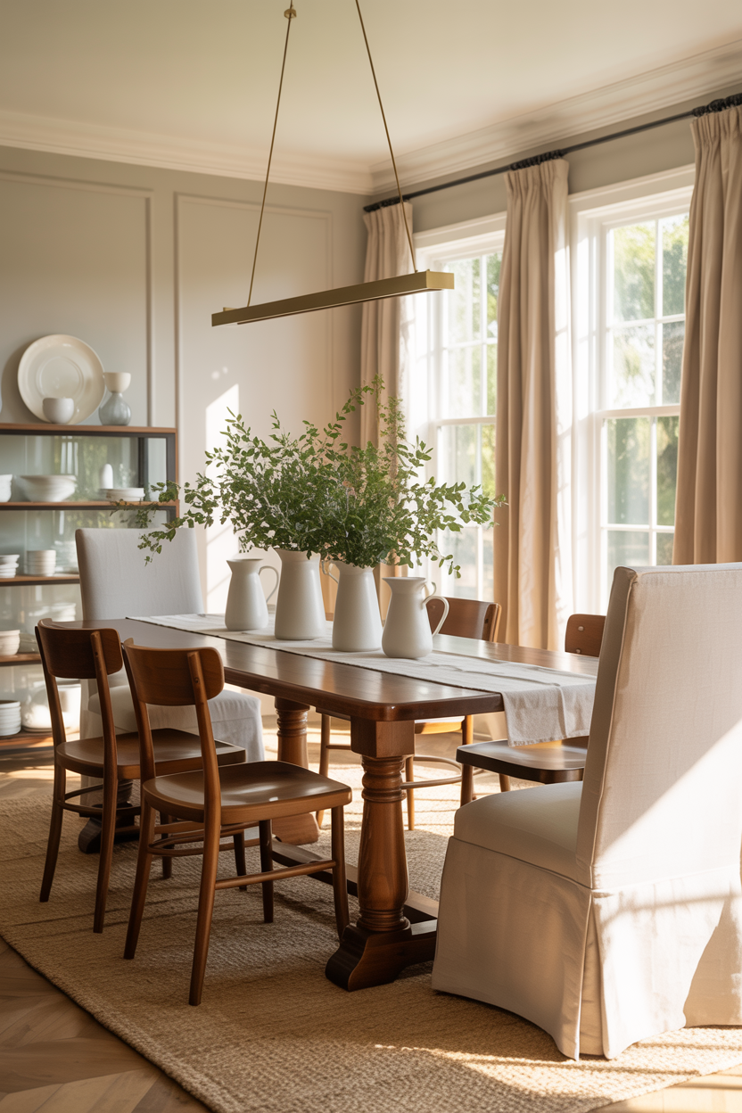 Relaxed Garden-View Dining Room