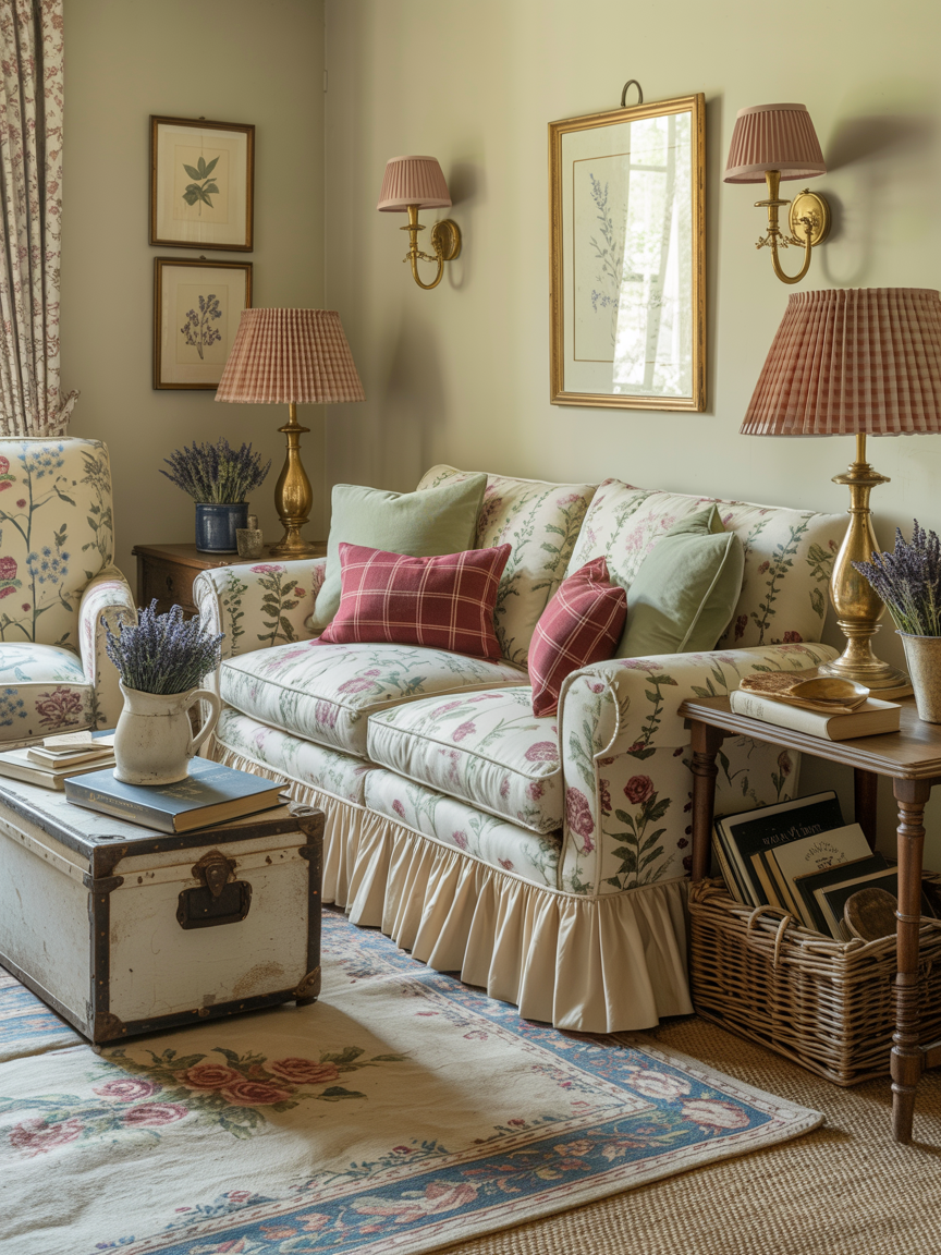 Pattern-Happy English Cottage Comfort