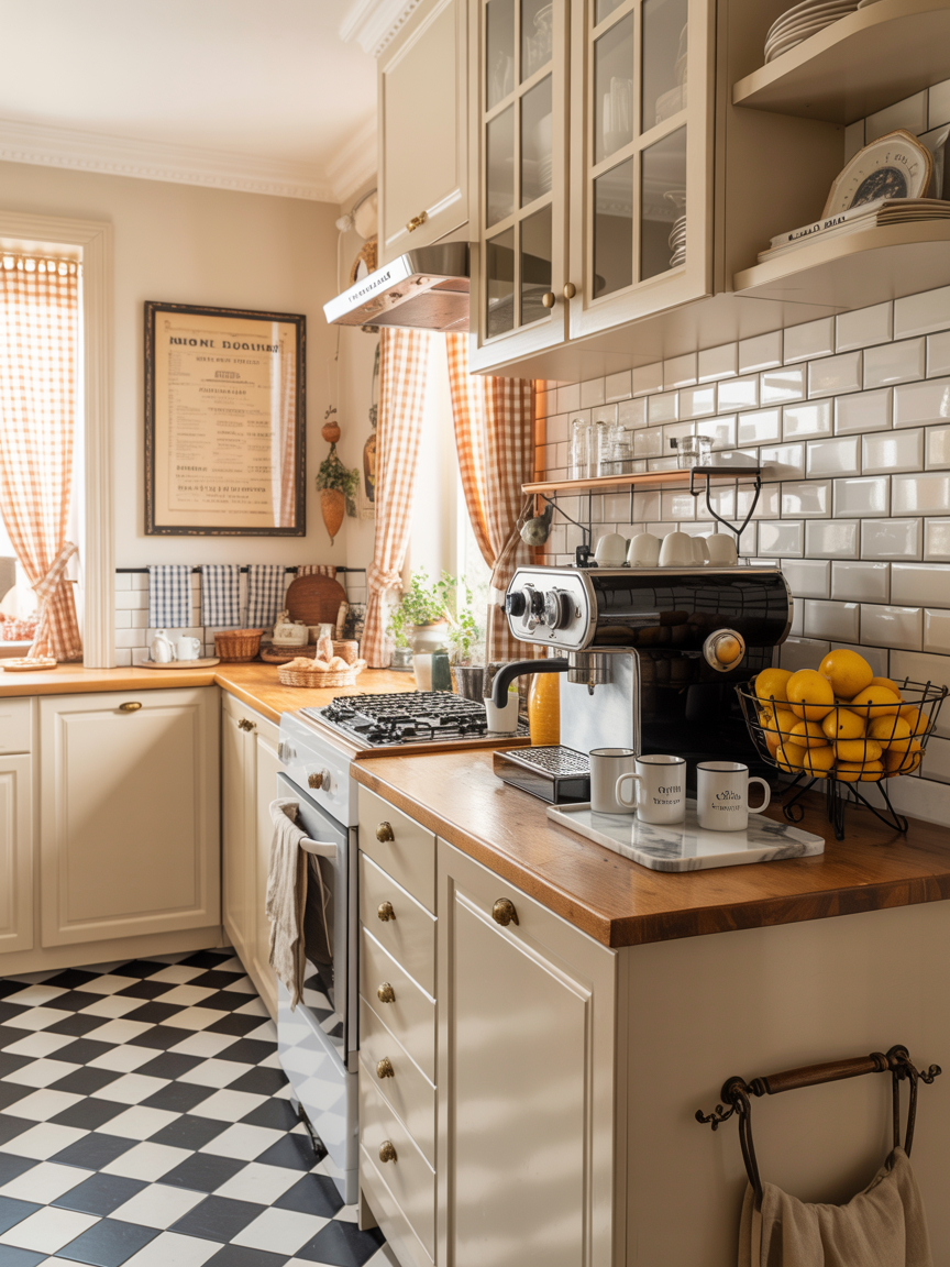 Parisian Bistro: Checkers and Charm