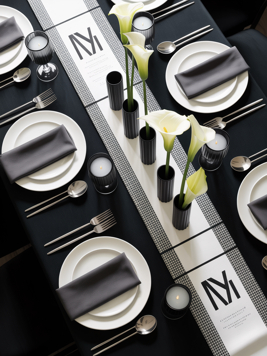 Black-and-White Modern Graphic