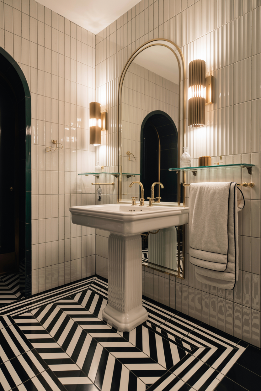 Art Deco Glam with Subtle Shine