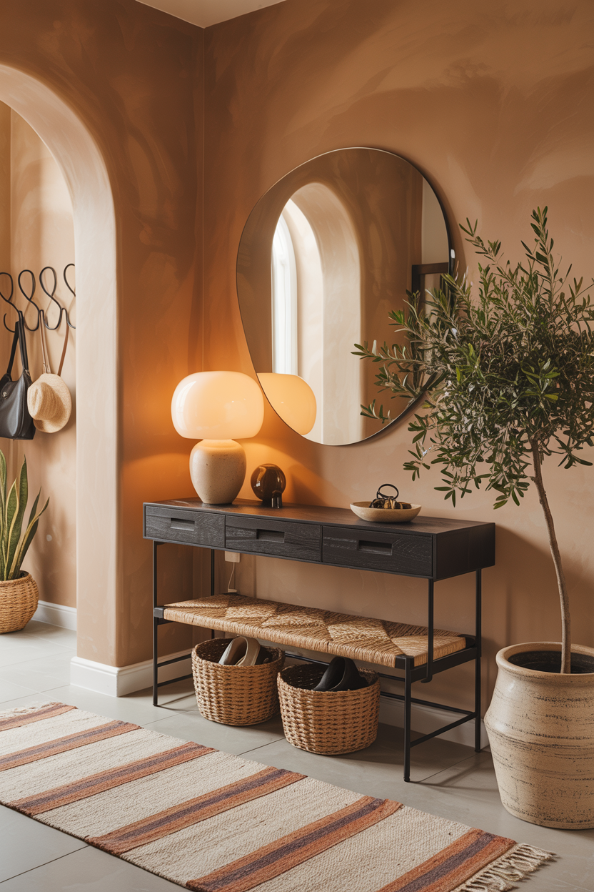 Muted Clay Modern Boho Entry