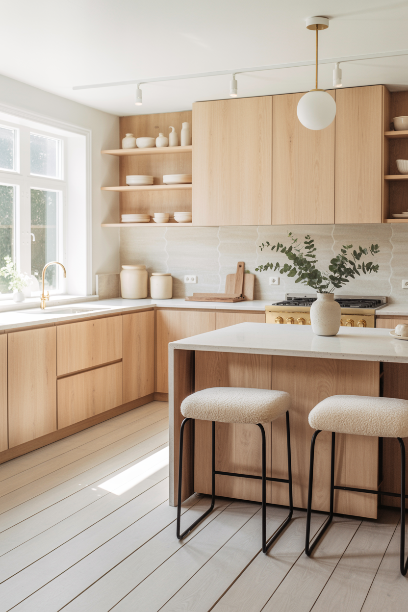 Scandinavian Blonde Wood With Cloud-White Everything