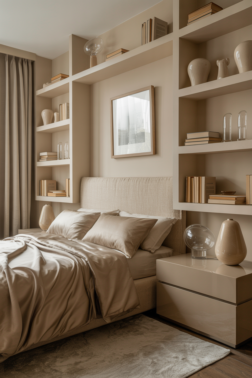 Minimal Luxe Bedroom with Tone-on-Tone Serenity