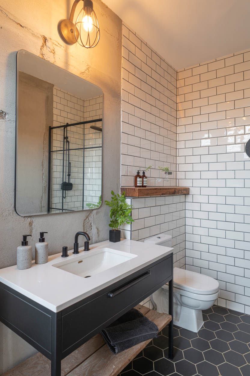 Urban Industrial Chic: Exposed Texture, Concrete Notes, and Smart Storage