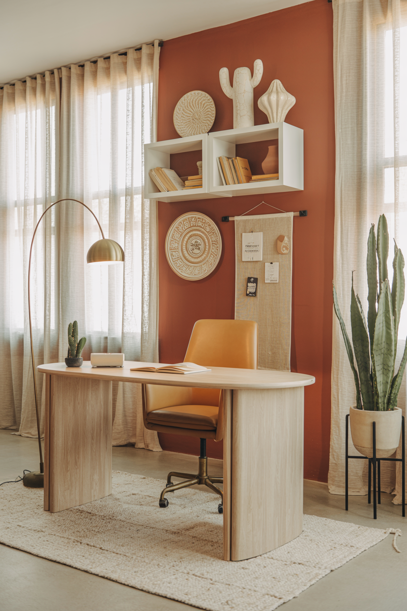 minimalist home office 