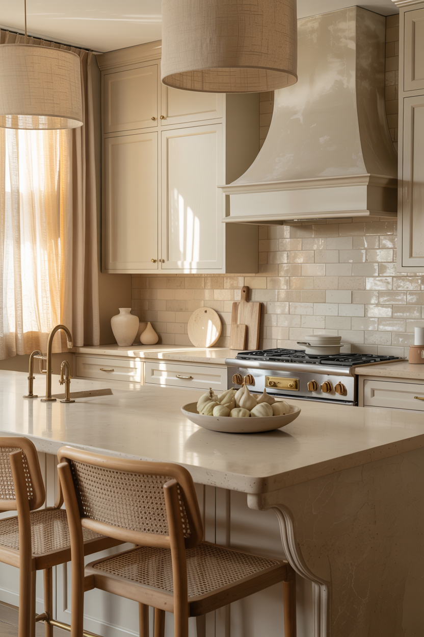 Monochrome Ivory With Textural Layers