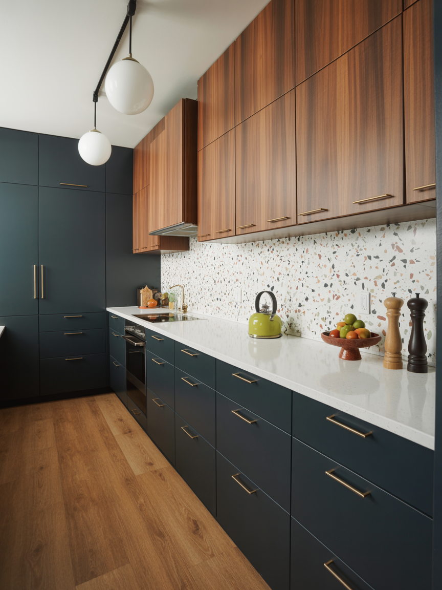 Mid-Century Matte Black Statement