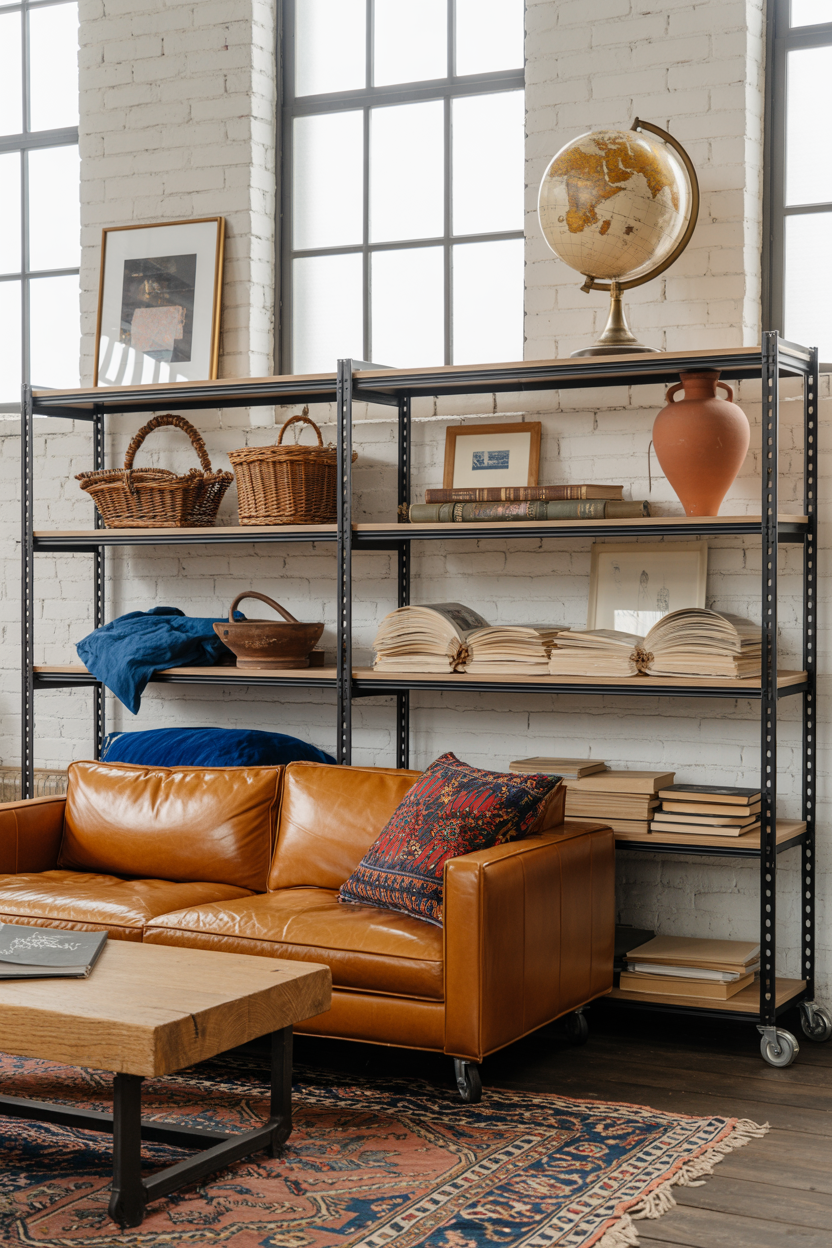 Eclectic Artist’s Loft with Layered Global Finds