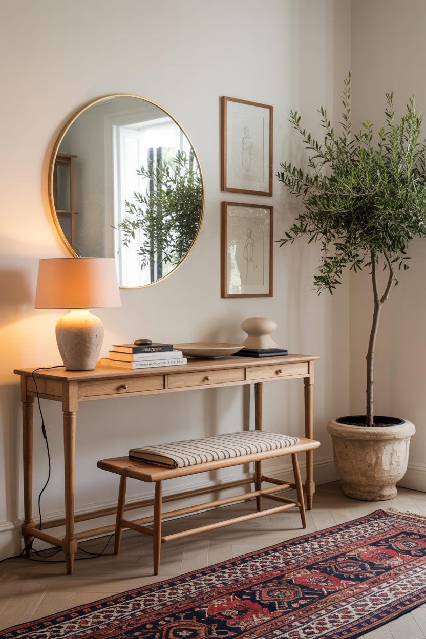 Effortlessly Elegant Entryway With Collected Layers