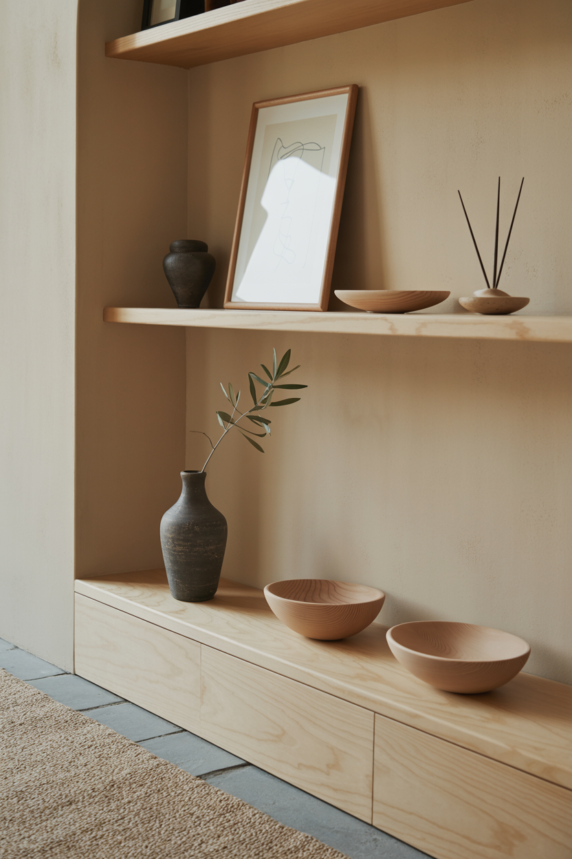 Japandi Entryway Niche