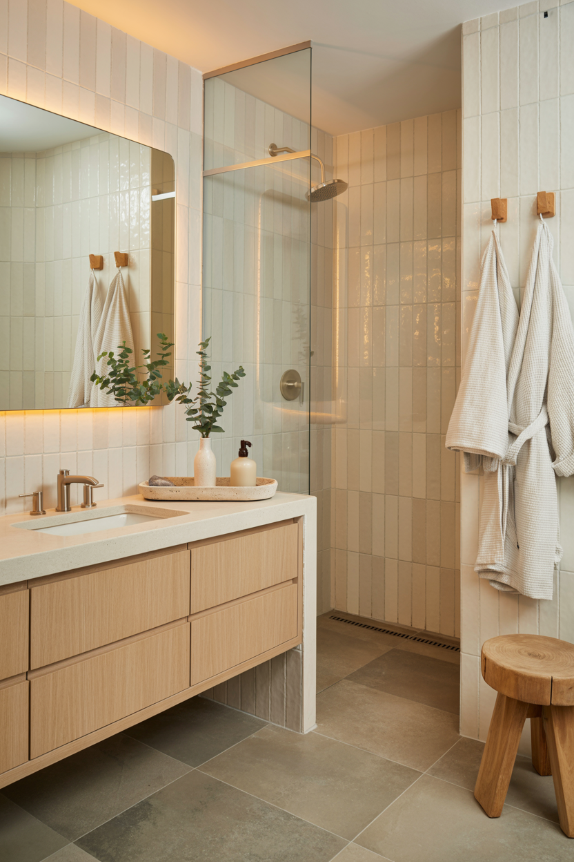 Modern Rustic Kitchen in Tone-on-Tone Neutrals