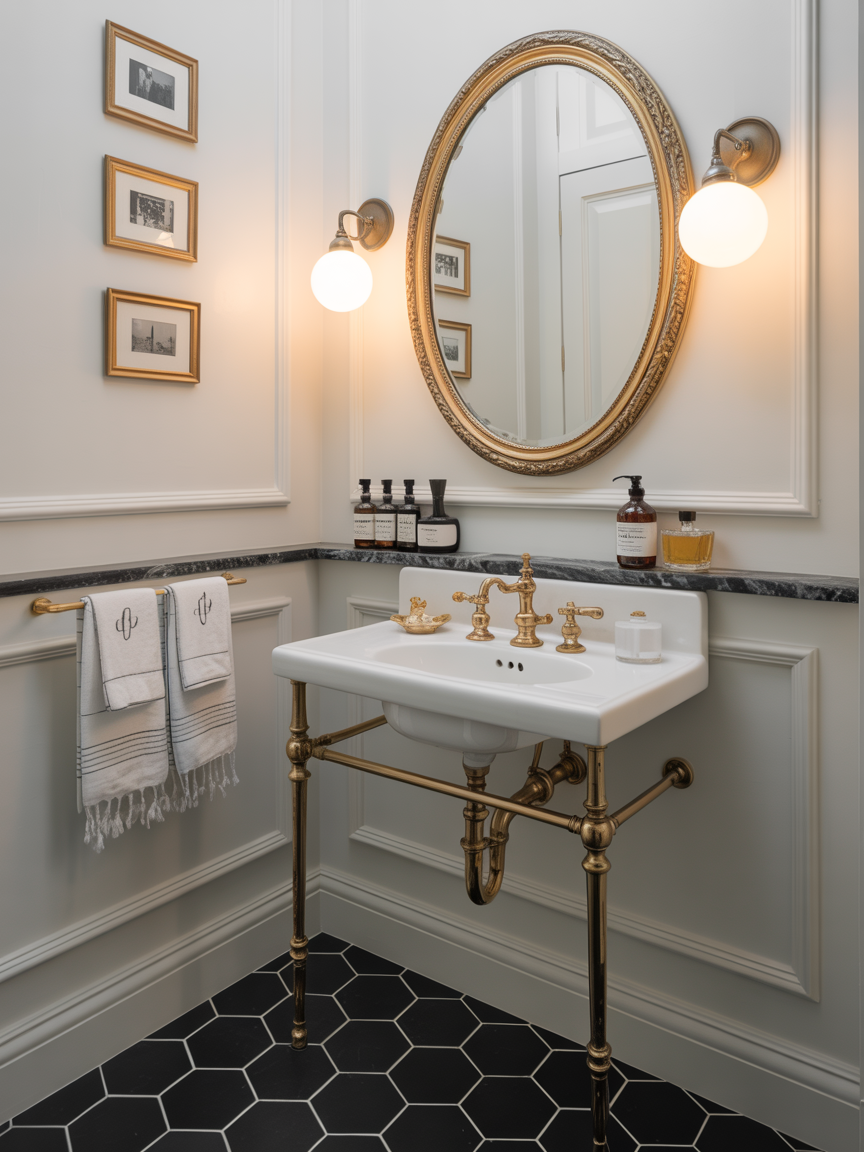 The Parisian Powder: Black-and-White With Polished Details