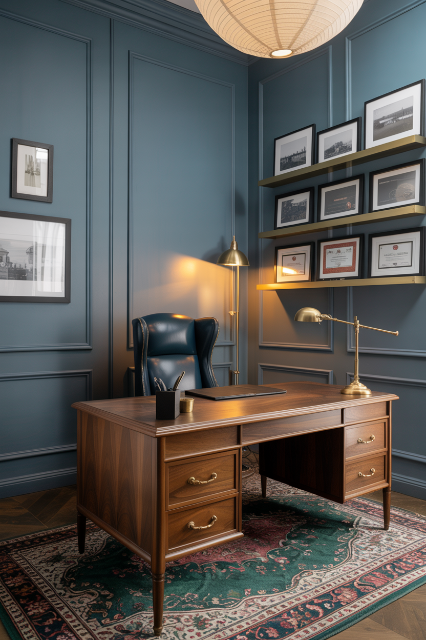 Soft Charcoal Sophisticated Office