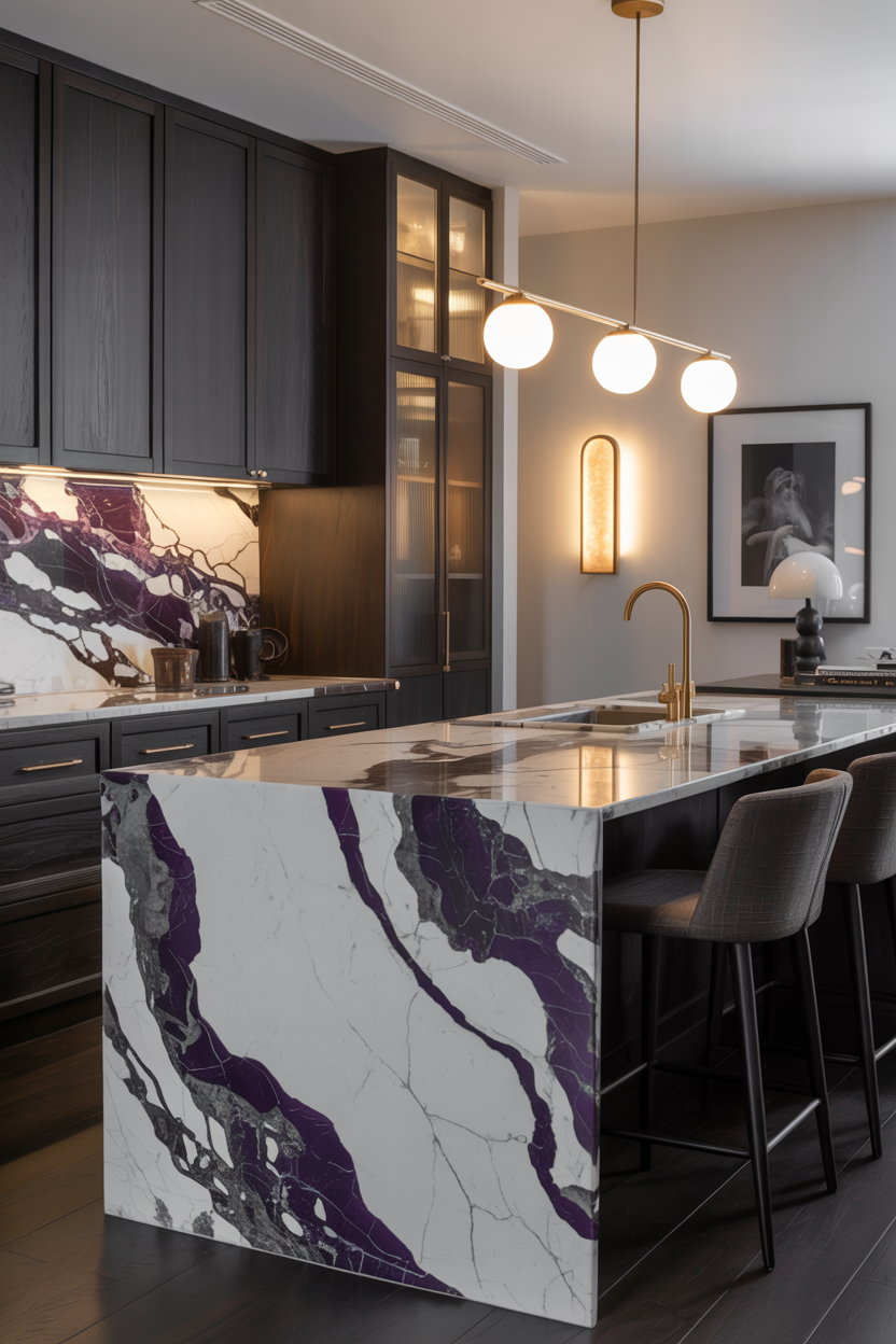 The Bold Marble and Charcoal Statement