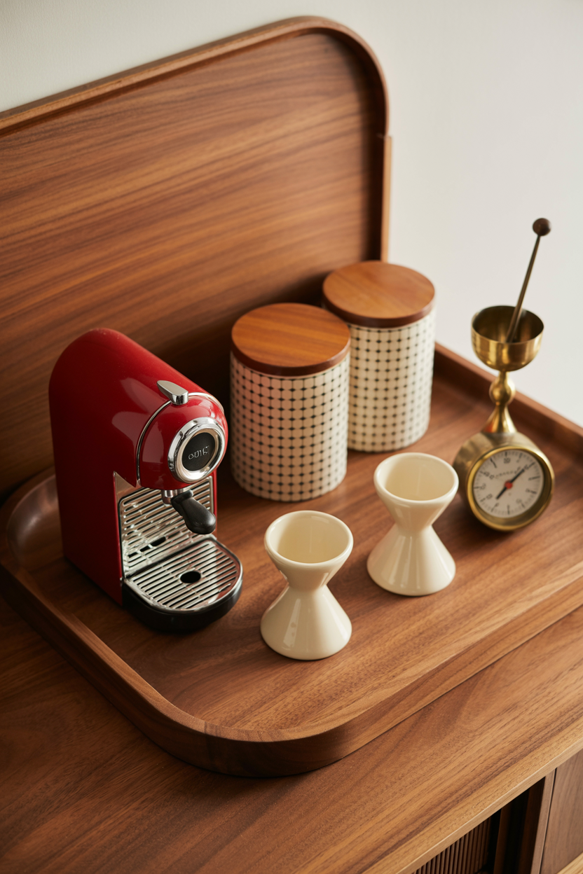 Mid-Century Walnut + Retro Pops