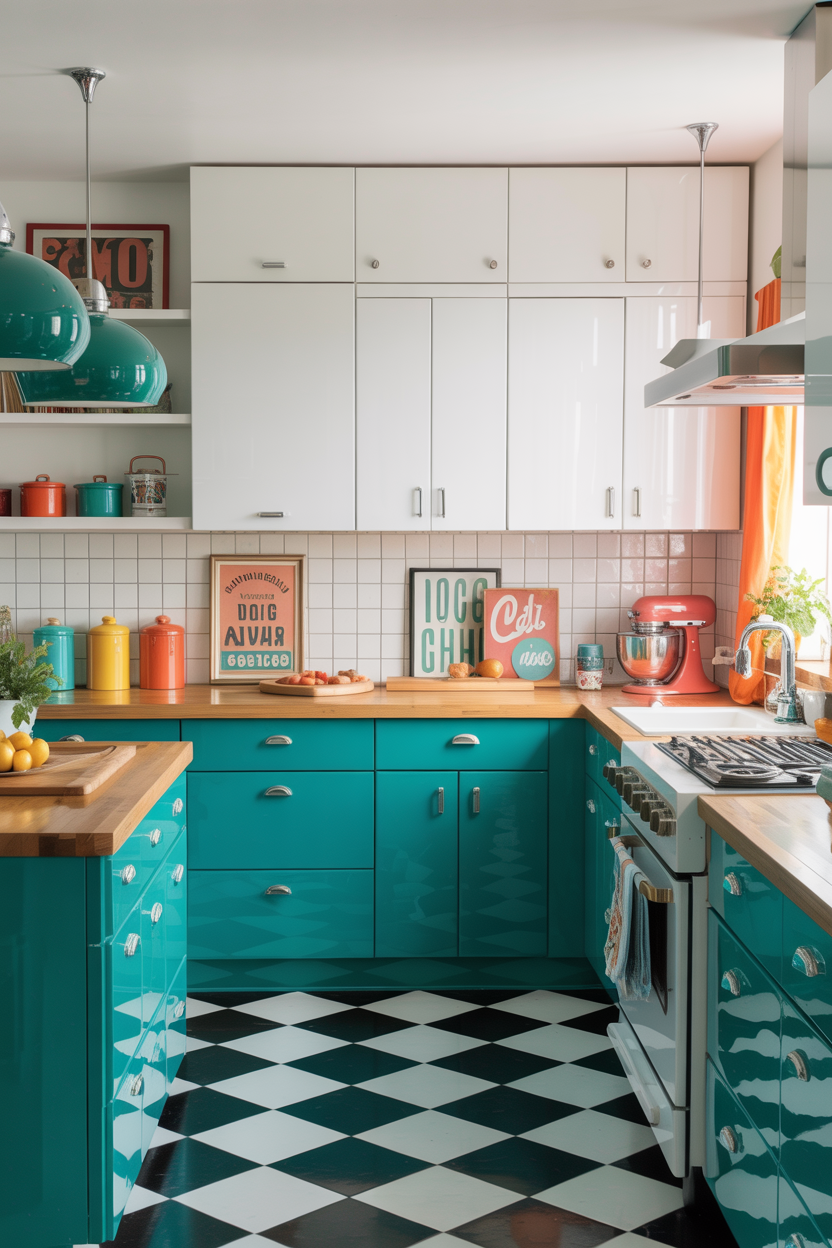 Bold Color Pop With Retro Vibes