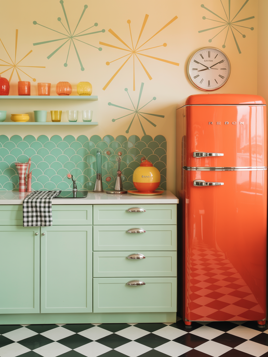Retro Color Pop: Playful, Mid-Century Energy