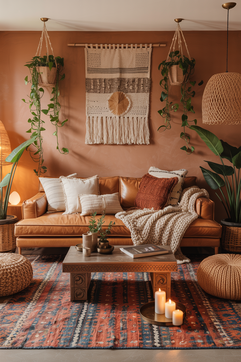 Earthy Boho with Layered Textures