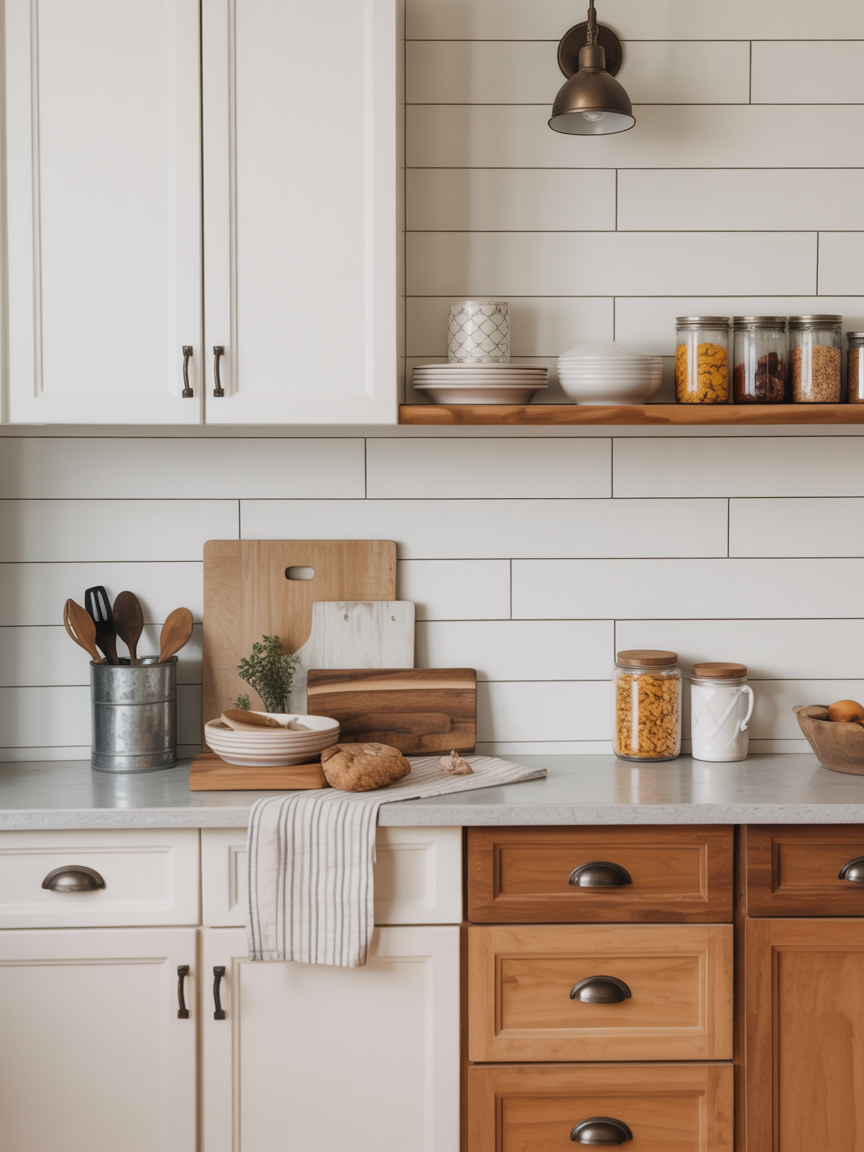 Urban Farmhouse: Warm Woods and Clean Whites