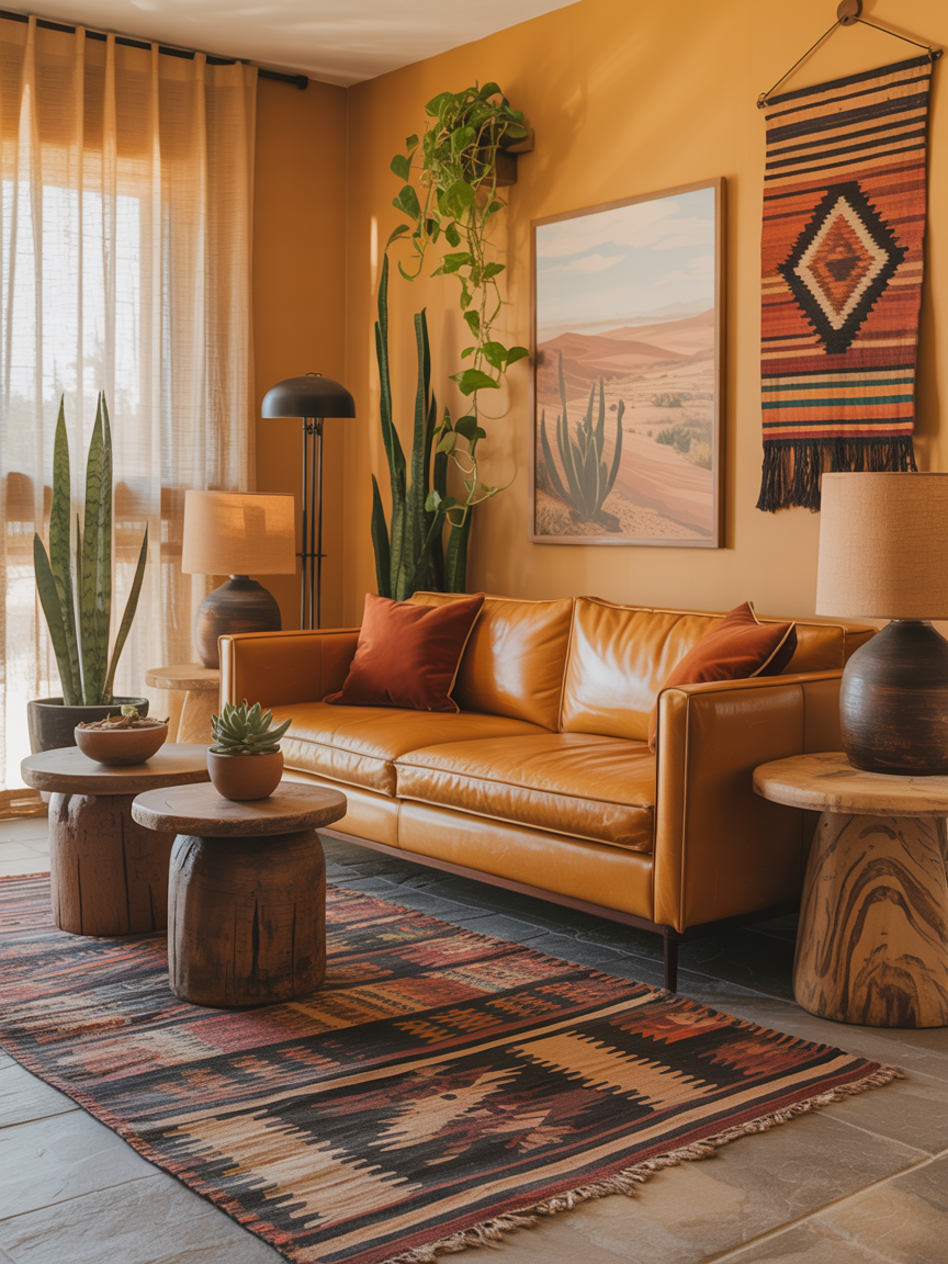 Honeyed Tan with Southwestern Warmth