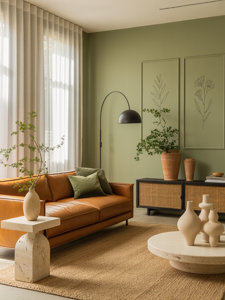 Fresh Sage Lounge: Earthy, Airy, Effortlessly Modern