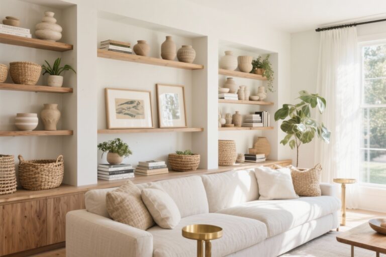 How to Decorate Shelves in Living Room Like a Stylist (without Trying Too Hard)