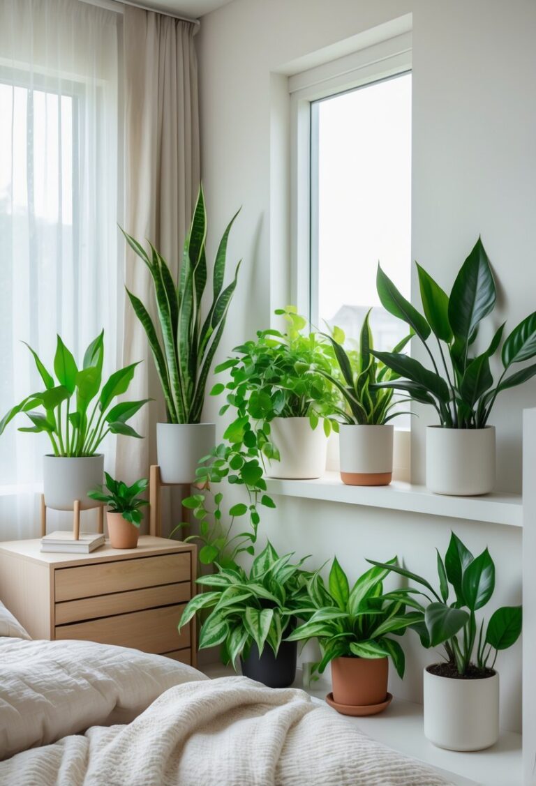 7 Low-Light Bedroom Plants That Thrive Indoors for Easy Care and Air Quality Improvement