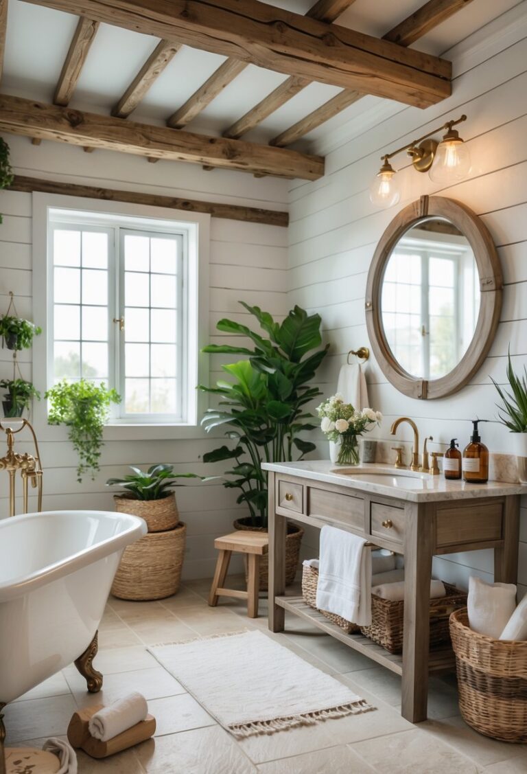 7 Farmhouse Bathroom Ideas for Timeless and Cozy Design