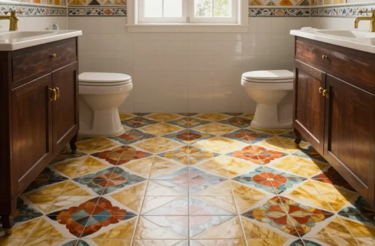 8 Peel And Stick Floor Tiles For Bathroom That Look Designer-Level