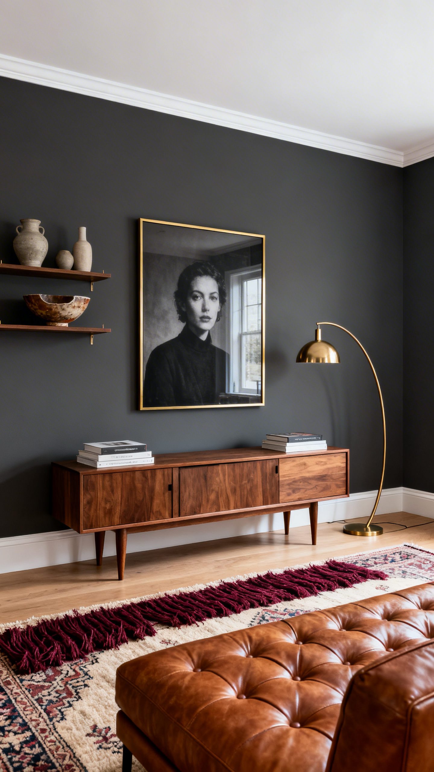 Midcentury Moody Den in Peppercorn (SW 7674)