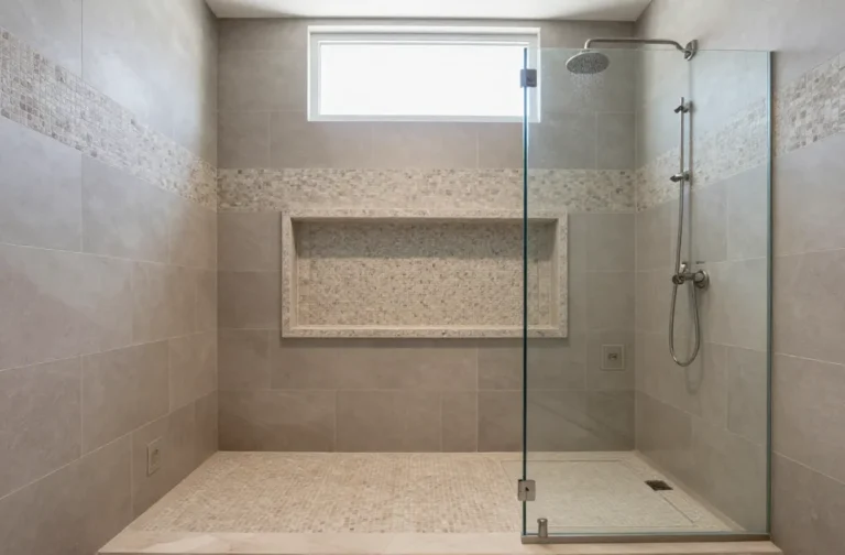 Gorgeous Bathroom Shower Ideas: Tile Layouts + Niches + Doors