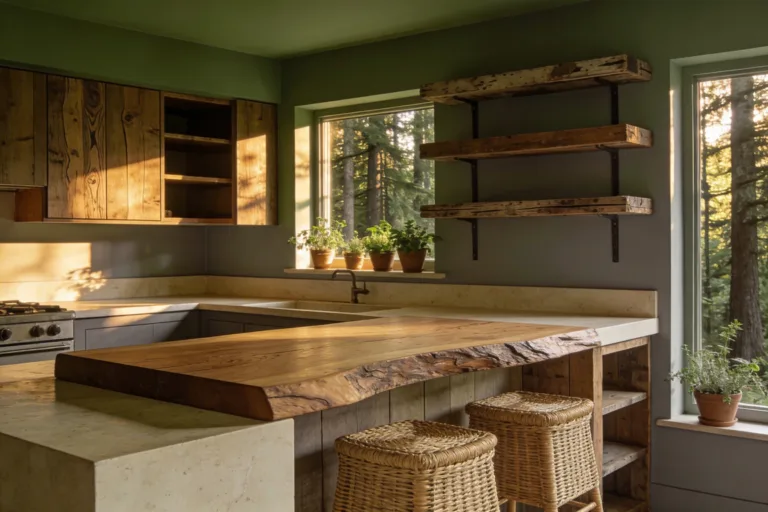 Earthy Kitchen Ideas Inspired by Nature: Cozy Forest Vibe Food Spaces