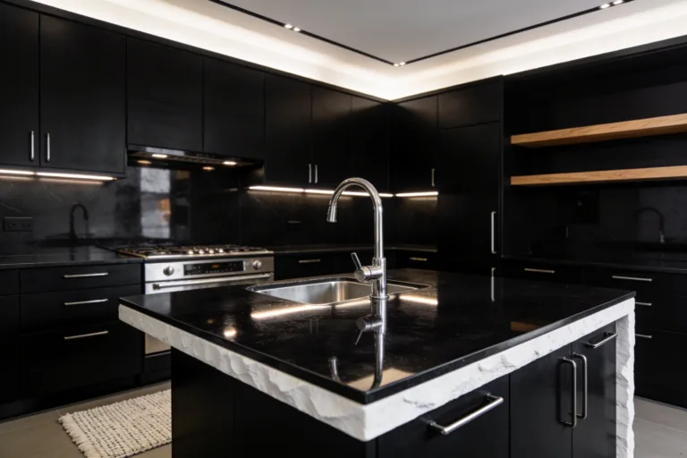 Black Kitchen Inspiration That Feels Sophisticated: Edible-Quality Drama