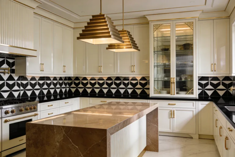 Art Deco Kitchen Ideas with Vintage Flair: Glamour Meets Retro Chic