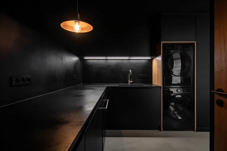 8 Black Laundry Room Ideas That Feel Dramatic You’Ll Love