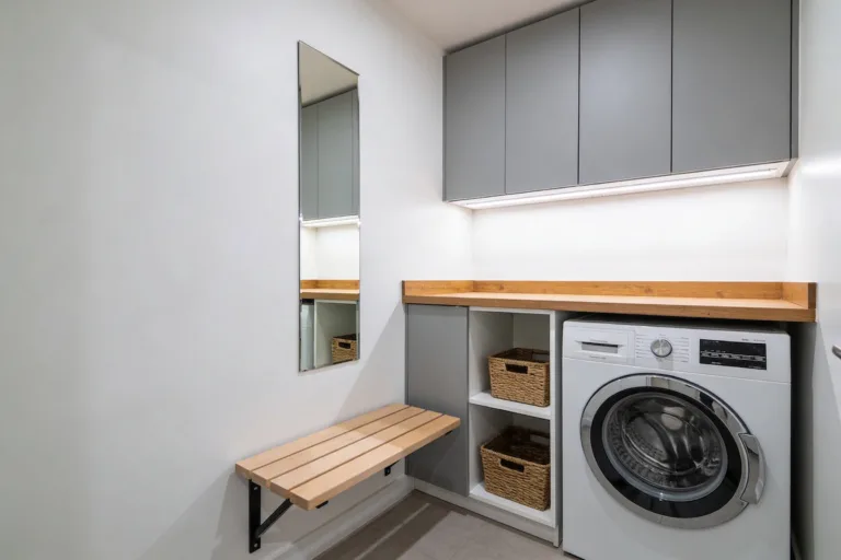 7 Small Laundry Room Inspiration Ideas That Maximize Space: Tiny-Space Wins