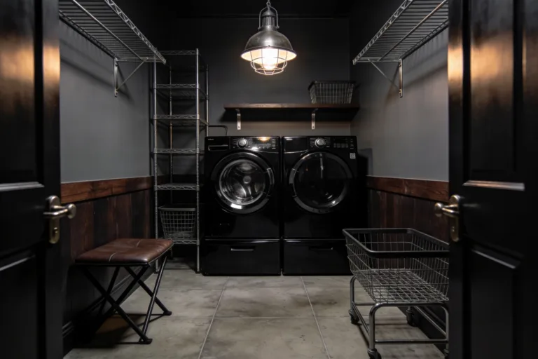 6 Black Washer and Dryer Laundry Room Ideas for a Bold Look to Wow You