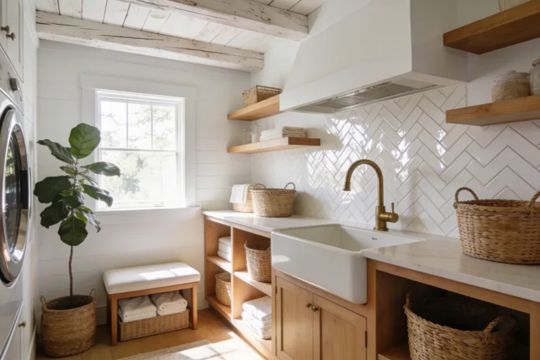 8 Modern Farmhouse Laundry Room Ideas with Rustic Charm Unveiled