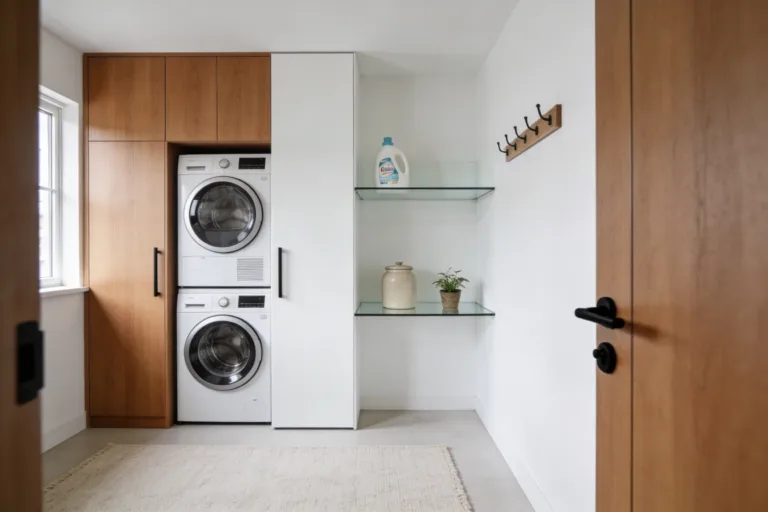 8 Small Laundry Room Stacked Washer Dryer Ideas That Save Space: Chic & Compact