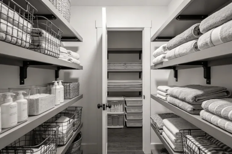6 Small Linen Closet Organization Ideas That Stay Tidy: Tiny-Space Chic
