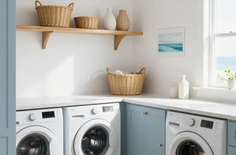 6 Coastal Laundry Room Ideas for a Breezy Look: Fresh Coastal Makeover