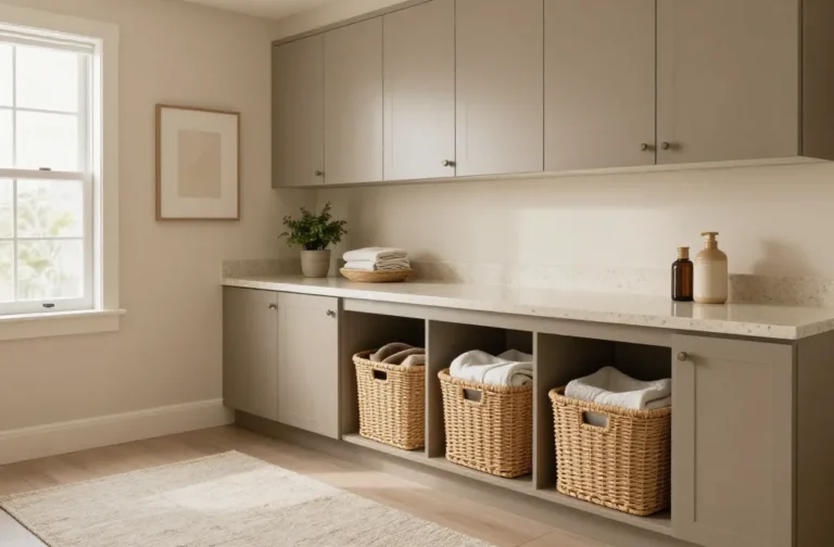 8 Beige Laundry Room Ideas for a Soft Neutral Look: Spa-Worthy Refresh