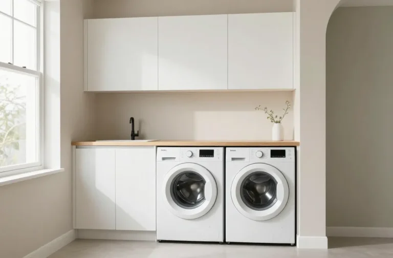 8 Minimalist Laundry Room Ideas for a Clean Look: Sleek & Serene Space