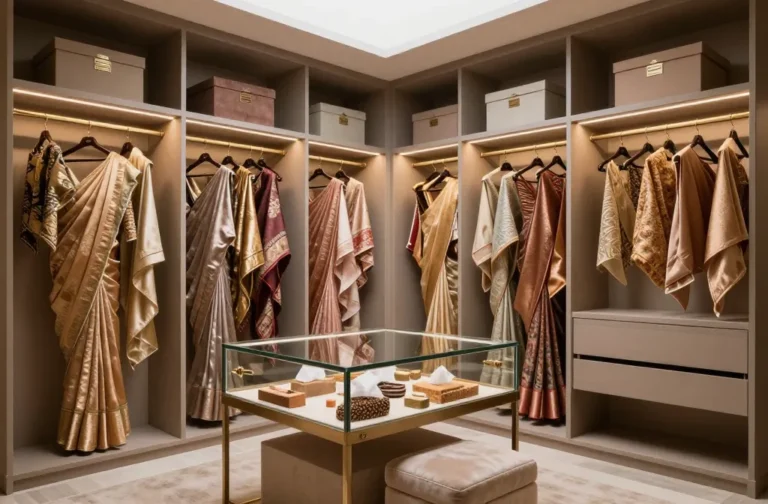 7 Saree Organization in Closet Ideas That Keep Fabrics Safe: Luxe Hacks